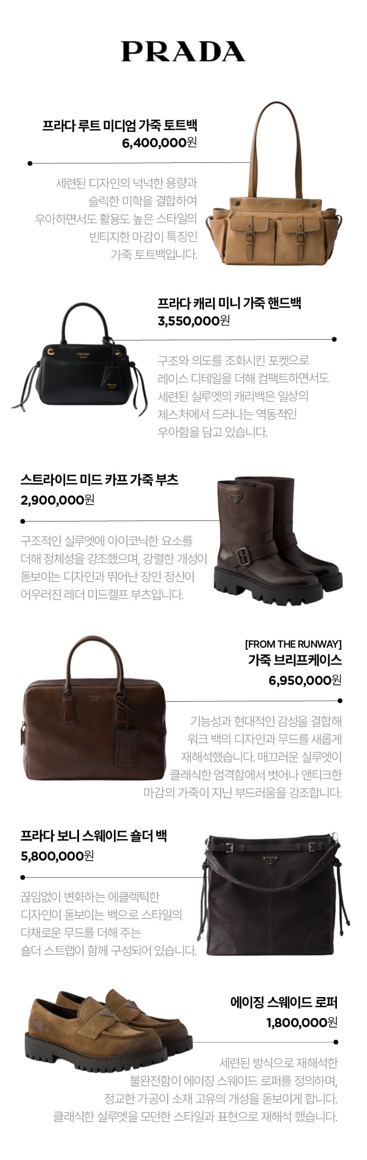 프라다 FW26 백&슈즈 컬렉션 사진 2